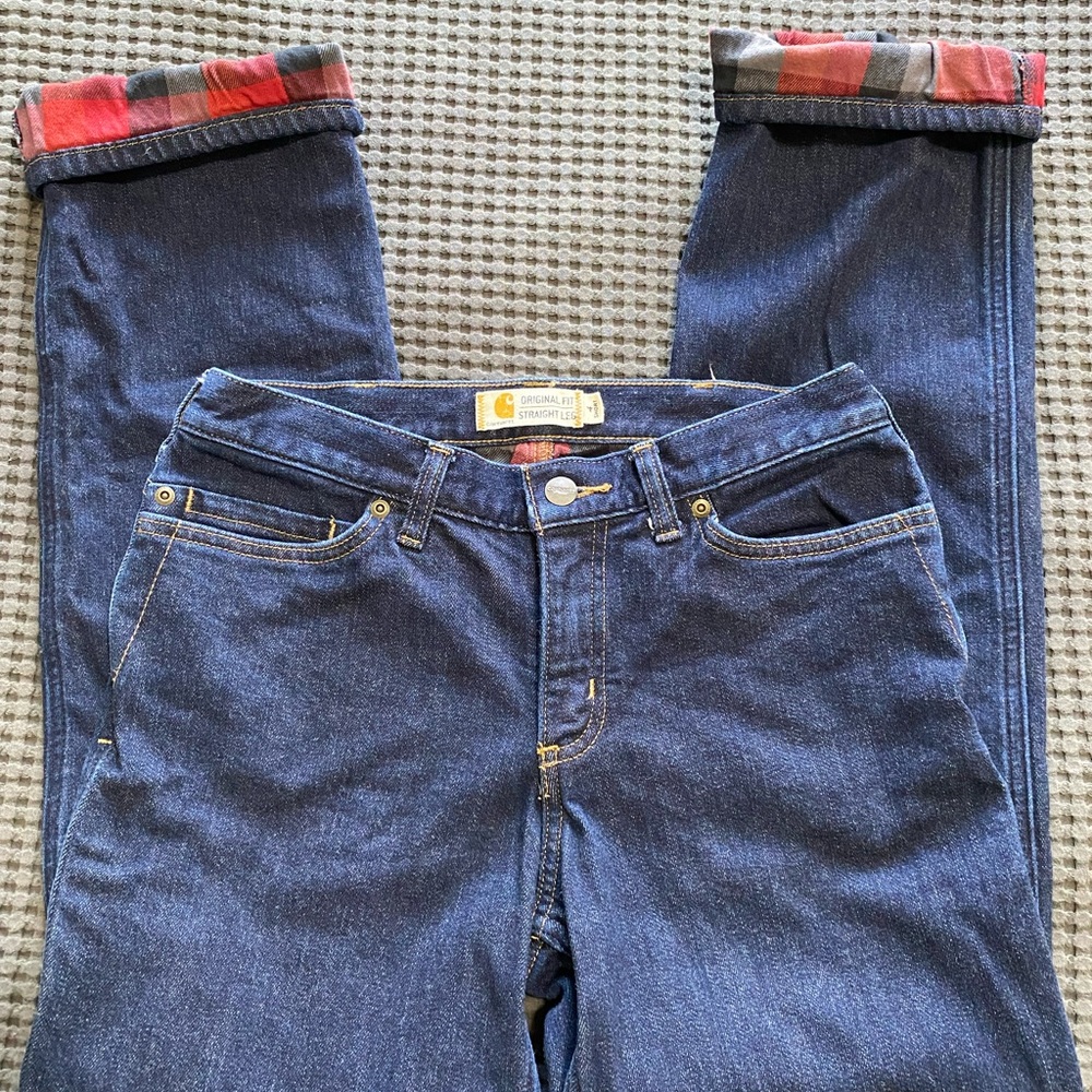 Carhartt Daily Denim Lined Straight Legged Jean